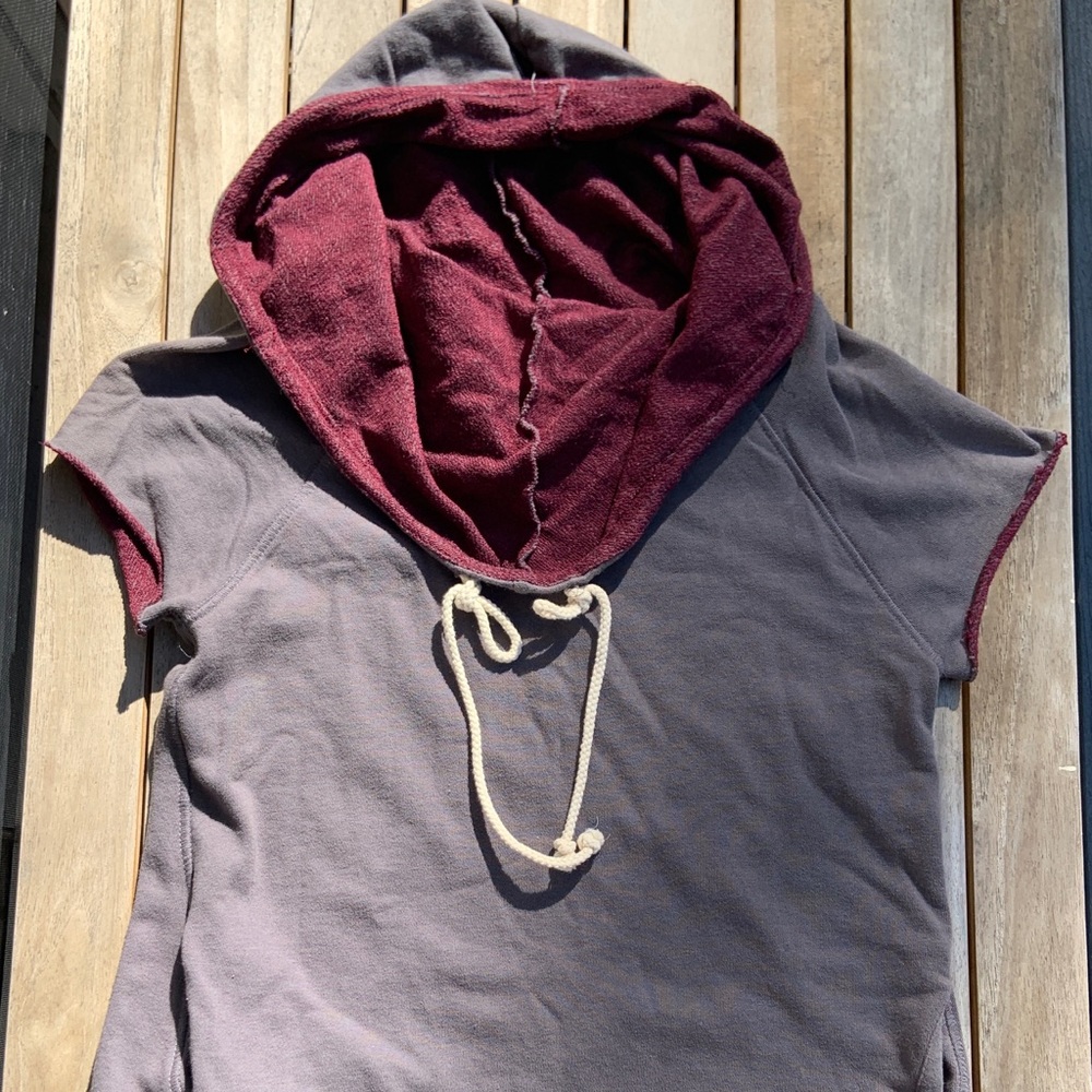 CLAESON French terry hoodie short sleeve NWT